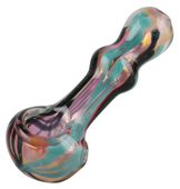Glass Pipes from AFG - Hand Pipe 3.5" Gold Fumed Wigwag
