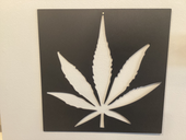 Boxed Cannabis leaf
