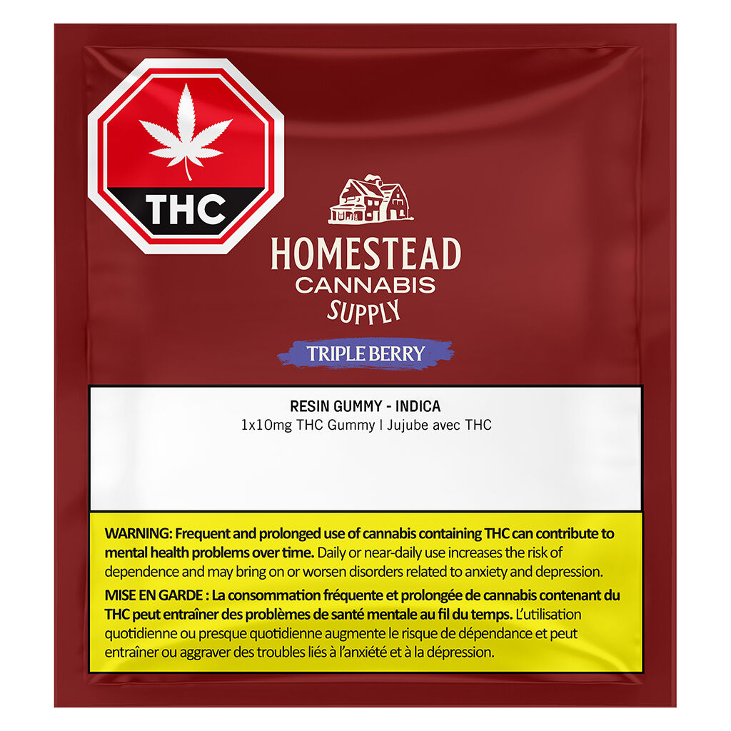 Triple Berry Indica Resin Gummy