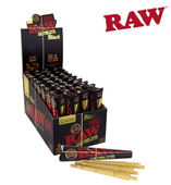 Raw - BLACK Rolling Cones 1.25" 6 Pack
