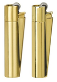 Clipper Metal Lighters - Gold/Black