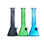 Maq Double Ring Glass Beaker Bong 10"