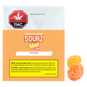 Fully Blasted Peach Orange 1:1 THC CBD Gummy