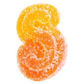 Fully Blasted Peach Orange 1:1 THC CBD Gummy