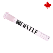 Castle Glassworks - 5" Pink 8-Slit Diffused Glass Downstem