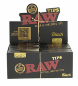 Raw - Black Filter Tips 50 Pack