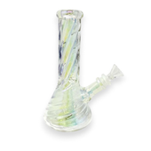 Lux Supply - Swirly Iridescent Bong - 8"