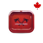 Canadian Lumber - Small Lil' Red Metal Rolling Tray