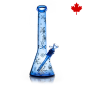 Red Eye Glass - 15" Sapphire Blue Winter Wonderland Glass Beaker