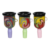 Bowls from AFG Distributors - Bowl Graffiti Groove Wig Wag Herb Slide - 14mm Male