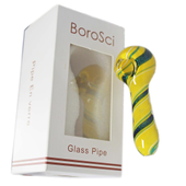Glass Pipe BoroSci 4"- Sunshine