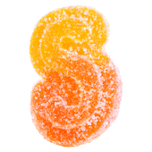 Fully Blasted Peach Orange 1:1 THC CBD Gummy
