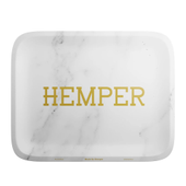 Hemper - Luxe Marble White Rolling Tray