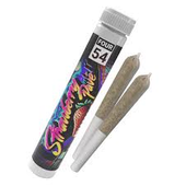 Four54 Strawberry P Live Resin Infused Pre Rolls