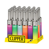Clipper Mini Tube Lighters Metallic Gradient Colours