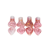 2.5" Pink Gold Fumed Twist Pipe