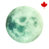 GEAR Premium - 7.8" Glow-in-the-Dark Moon Dab Mat