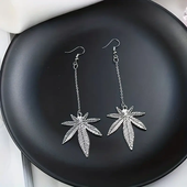 GOTHIC LEAF DANGLE EARRINGS GOTHIC LEAF DANGLE EARRINGS