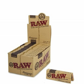 RAW - Classic Connoisseur 1 1/4 Rolling Papers w Tips - 32PC