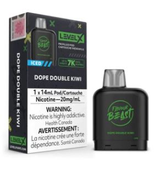 Level X Nicotine Pods- Flavour Beast- Dope Double Kiwi Iced