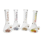 Karma 12" beaker Rasta - Glass Bong