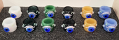 BIRD EYE GLASS BOWL - ASSORTED
