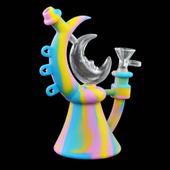 Lux - Silicone Half Moon Dab Rig (Any Colour)