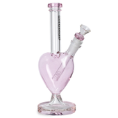 Red Eye Tek - Pink Heart Beaker - 10"
