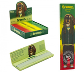 G-Rollz Pets Rock 'Reggae' Green Organic Hemp KS Slim Rolling Papers