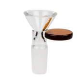 14mm Amber Tab Glass Bowl