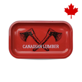 Canadian Lumber - Medium Big Red Metal Rolling Tray