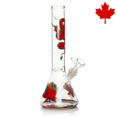 Red Eye Glass - 10" Yin-Yang Dragon Glass Beaker
