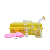 Arsenal HitBox Travel Dab Rig Smoking Kit (Yellow)