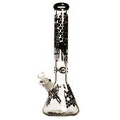 Bong 16" 9mm Marley Honeycomb Bong (Gold)