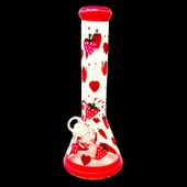 14" Strawberry Beaker Bong