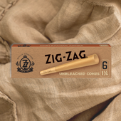 ZIG-ZAG CONES UNBLEACHED (6)