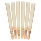 OCB - Virgin Unbleached Cones 1 1/4 - 6 Pack