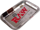 Raw - Rolling Tray - Silver