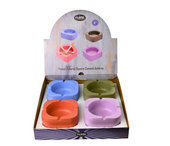 Square Pastel Coloured Cement Ashtray