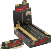 RAW - Black Classic Rolling Papers - 1 1/4