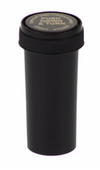 Child Resistant Vial Container 30 Dram (Black)