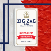 Zig-Zag - White Kutcorners Slow-Burning Papers (100 Leaves)