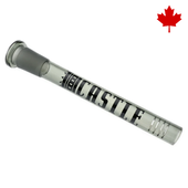 Castle Glassworks - 5" Grey 8-Slit Diffused Glass Downstem