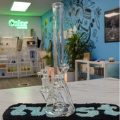 Discobox - Fixed-Stem Single Recycler Beaker - 14mm