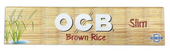 OCB Slim Brown Rice Unbleached Rolling Papers - 32 Papers per pack