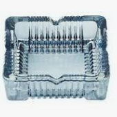 Glass Ashtray- Fujima Blue Square 4"