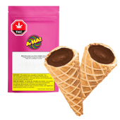 Milk Chocolate Live Rosin Waffle Cones