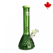 Red Eye Glass - 12" Green Hermes Glass Beaker