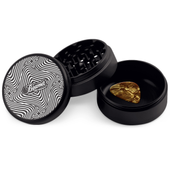 Beamer Psychedelic Race 4 Piece Grinder (Black)