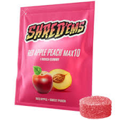 Shred'Ems RED APPLE PEACH Indica Gummy 1x10mg - 4.5 g Shred'Ems RED APPLE PEACH Indica Gummy 1x10mg - 4.5 g